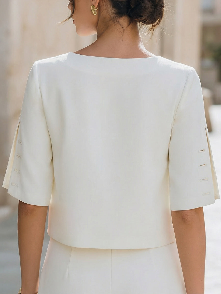 Francesca Detalj Raspored Rukava Elegantan Top