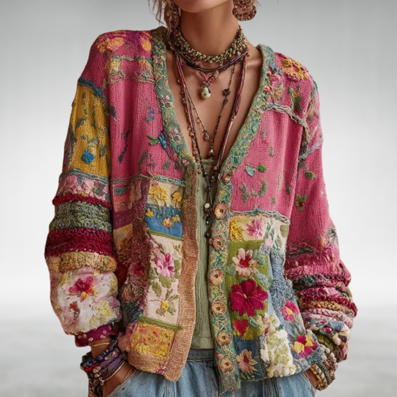 Ombeline | Boho Pletena Jakna