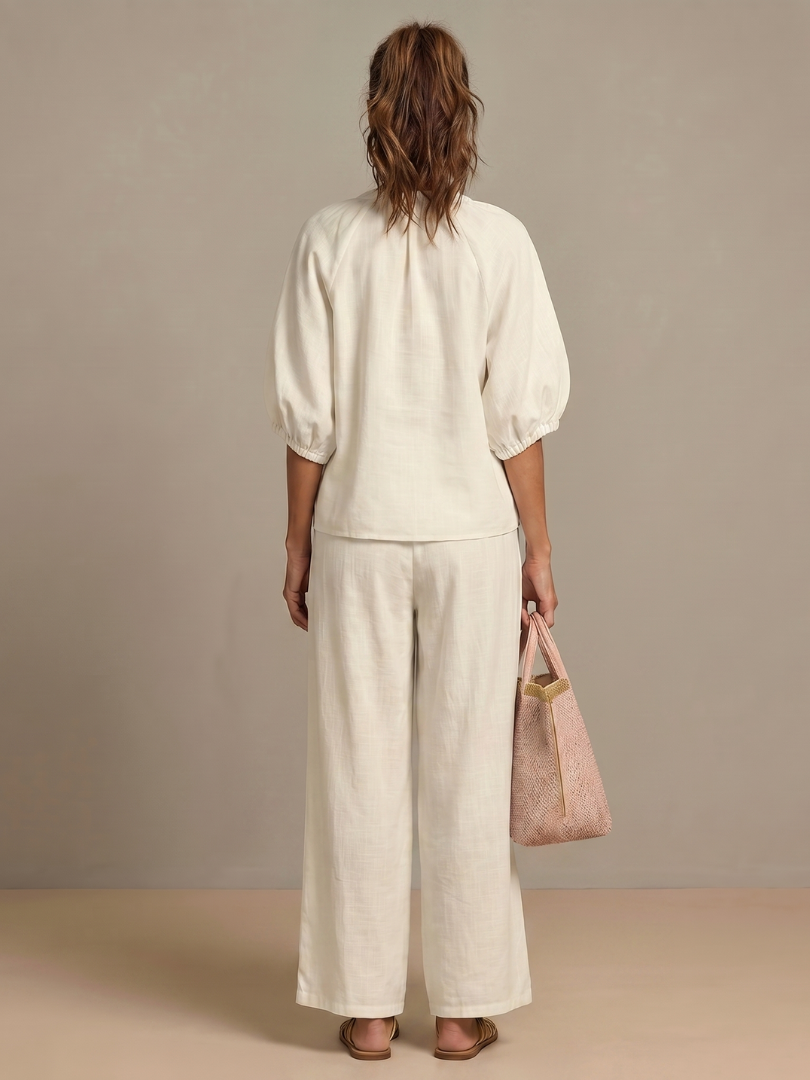 Melisande | Bluzon sa zipom i širokim nogavicama