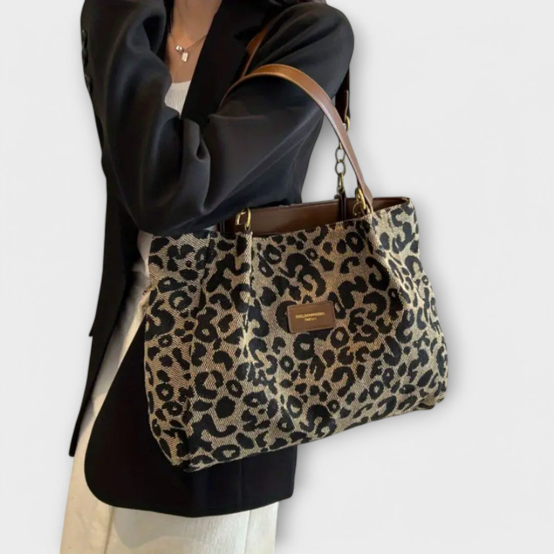 Brielle | Leopard Canvas Tote