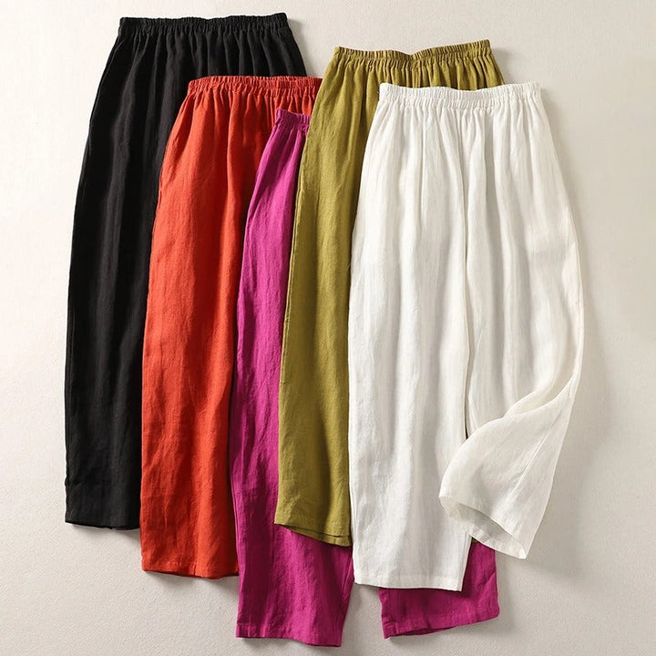 Zorica | Lagane pantalone od pamuka i lana