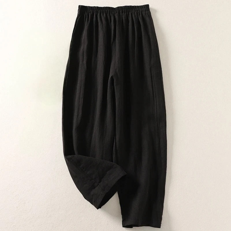 Zorica | Lagane pantalone od pamuka i lana