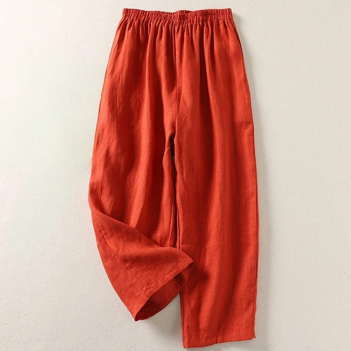 Zorica | Lagane pantalone od pamuka i lana