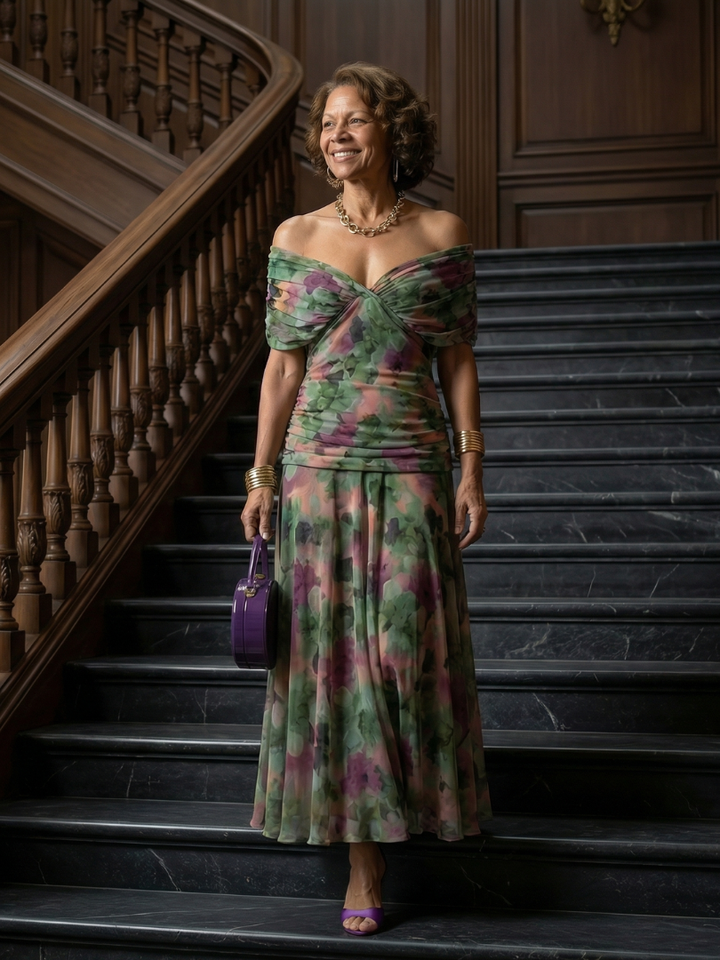 Cecile | Halter Midi Haljina