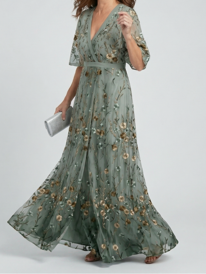 Havane | Halter Bloom Flow Maxi Haljina