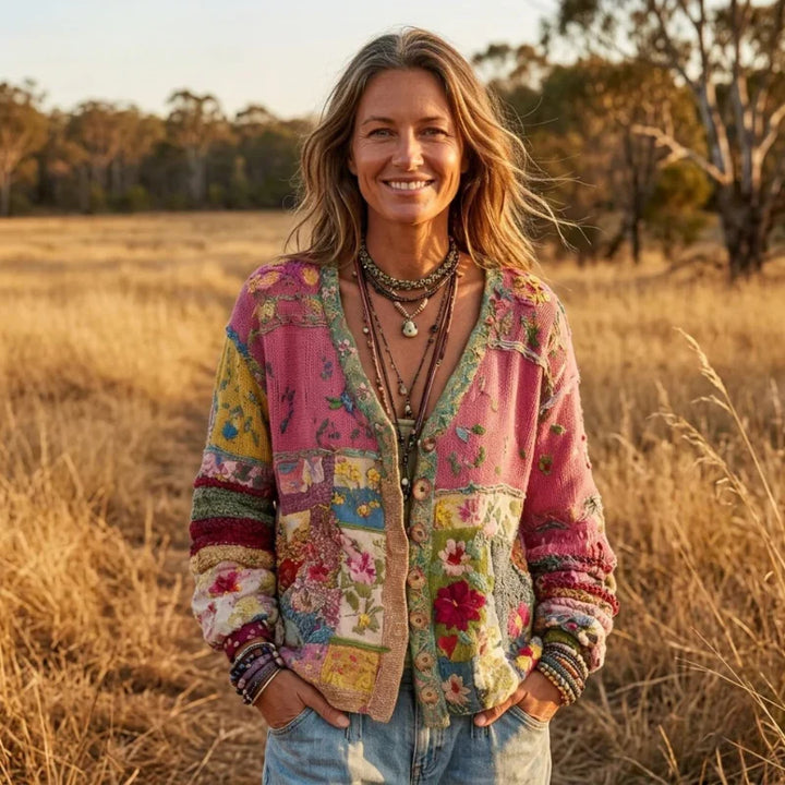 Ombeline | Boho Pletena Jakna