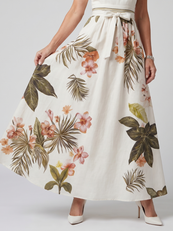Esperanza | Halter Botanička Panel Maxi Haljina