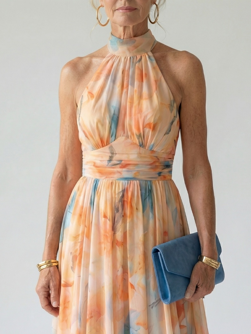 Ottavia | Mekana Halter Midi Haljina