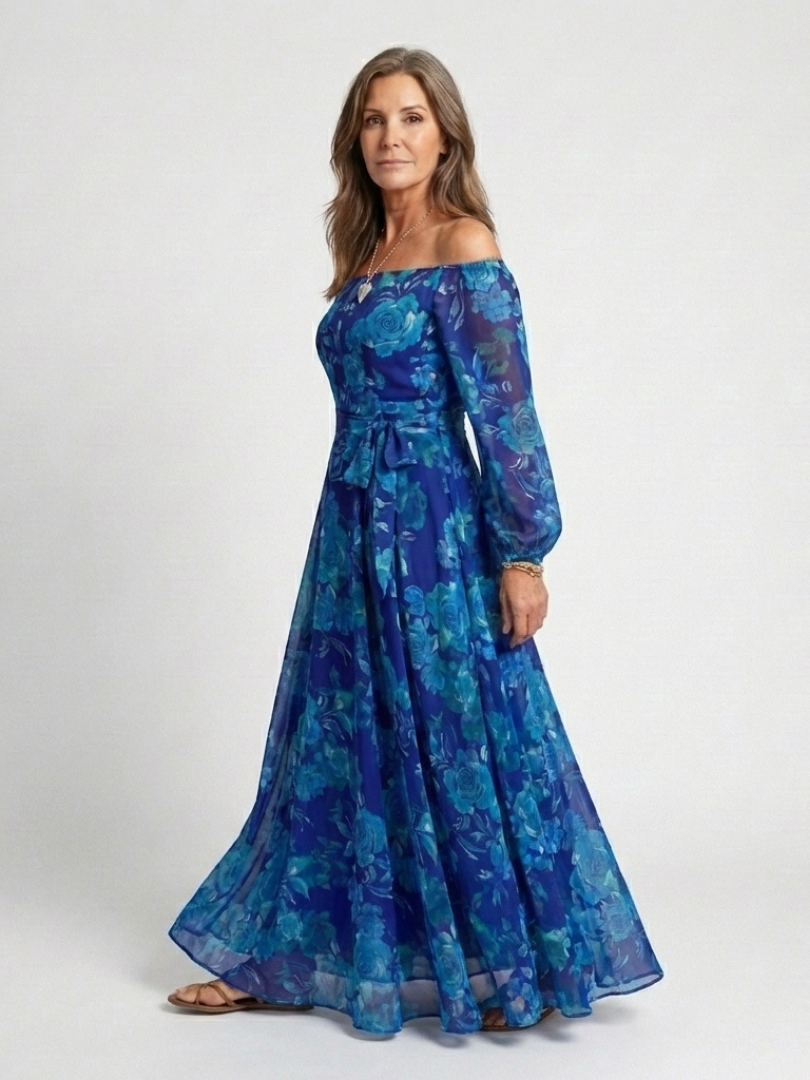 Lorena | Halter Floral Maxi Haljina