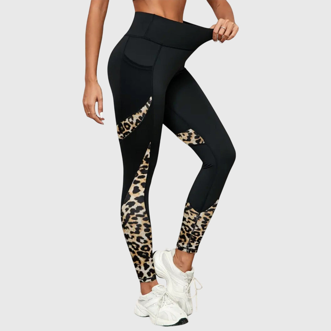 Reverie | Pantalone za vežbanje sa visokim strukom i leopard printom