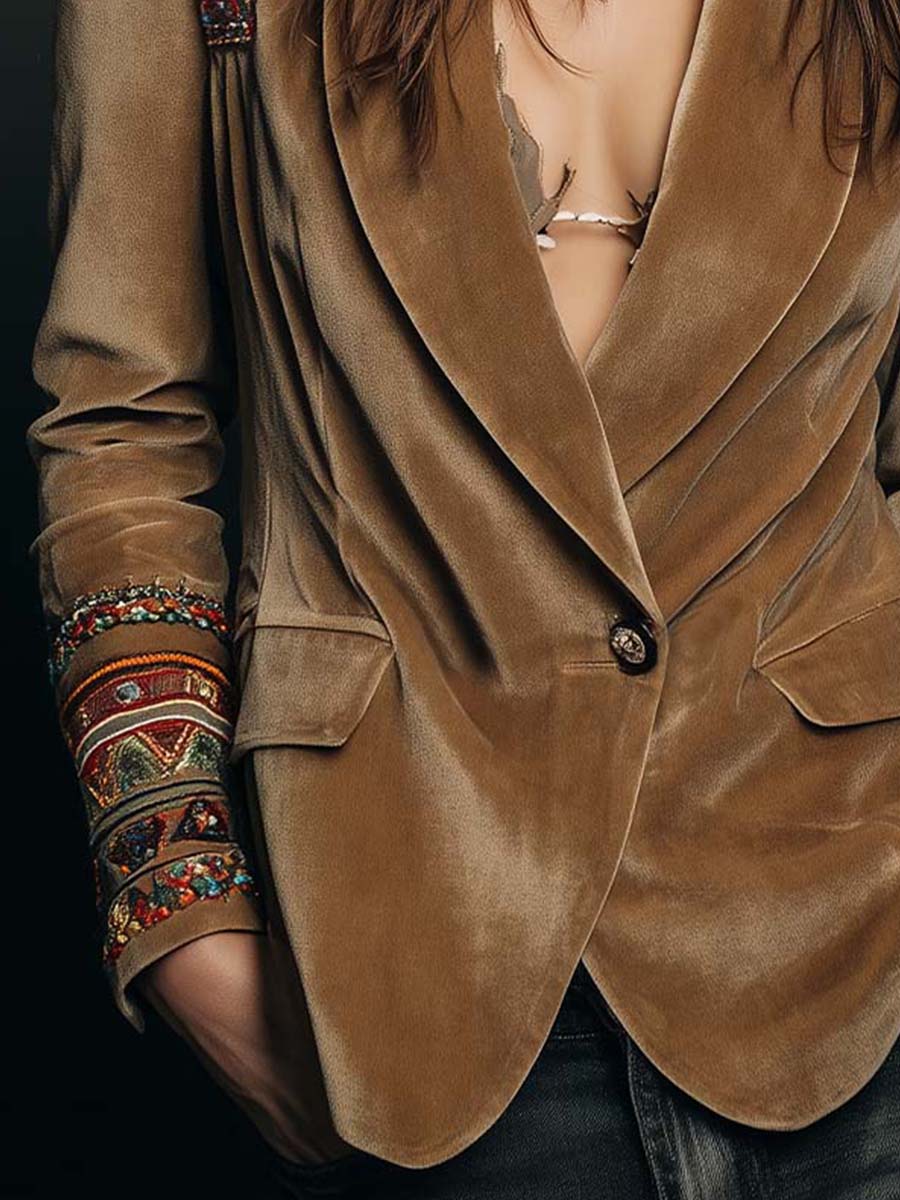 Gisele blejzer u boho stilu od poliester aksa