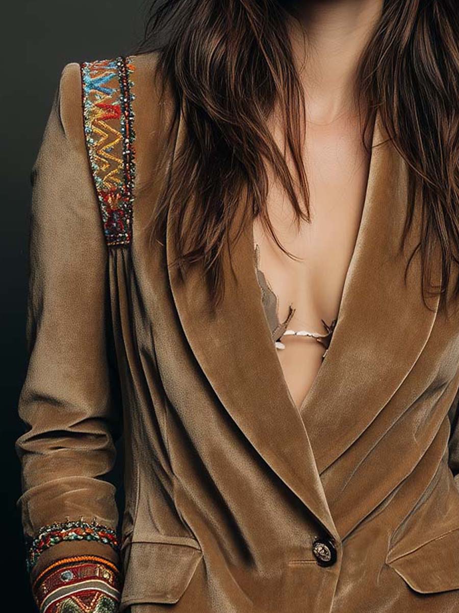 Gisele blejzer u boho stilu od poliester aksa
