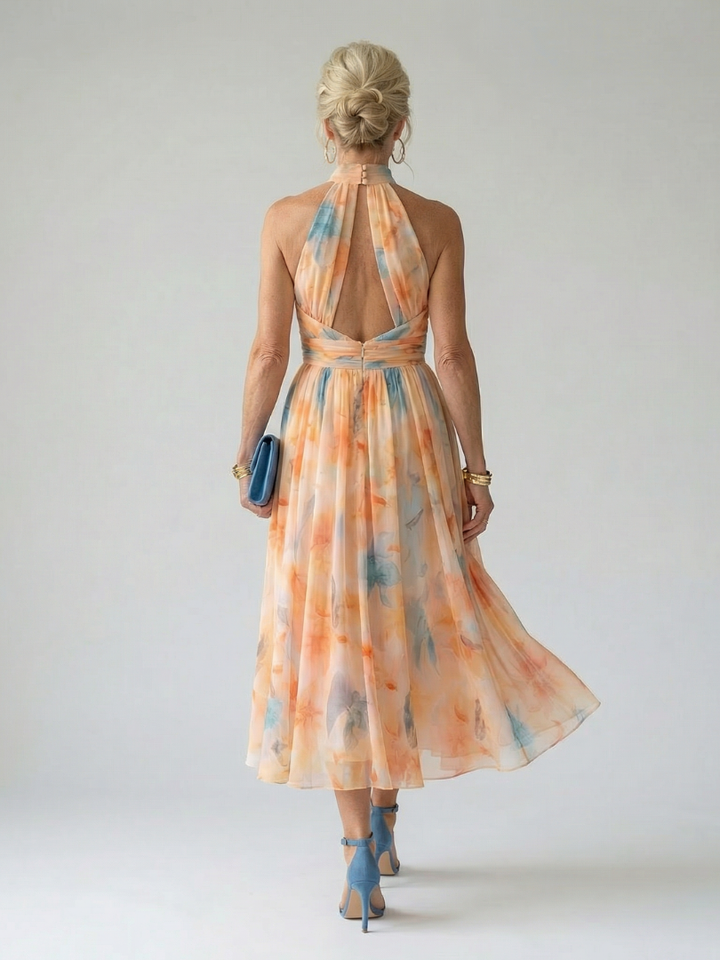 Adeline | Mekana Halter Midi Haljina
