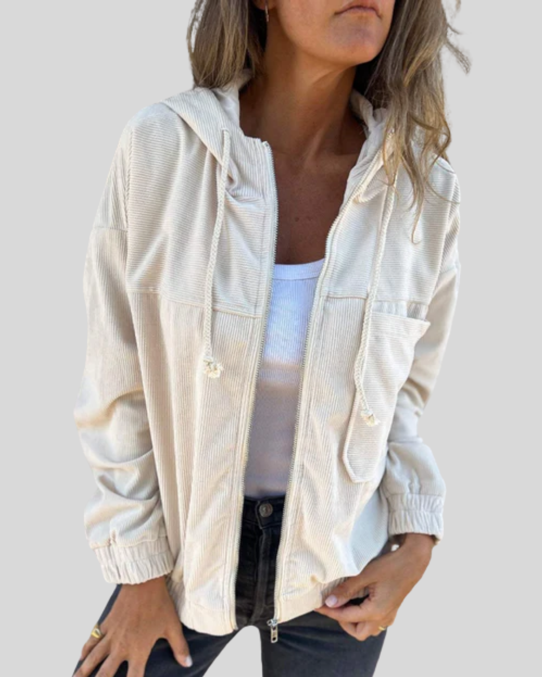 Bernadette | Mekani Zip-Up Prsluk