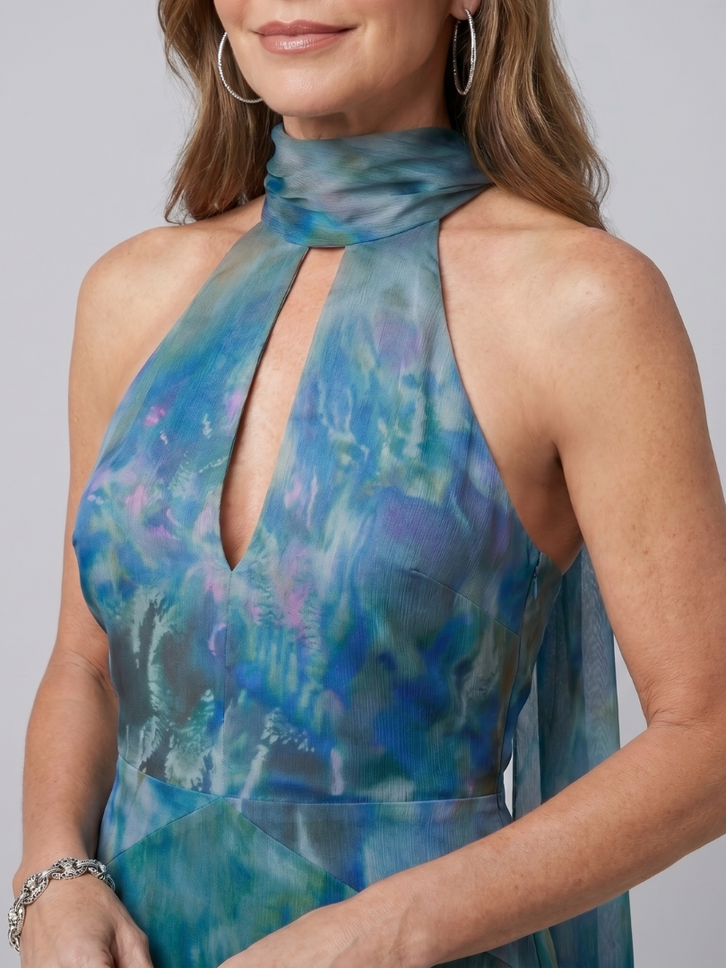 Juliette | Halter bez rukava Maxi haljina