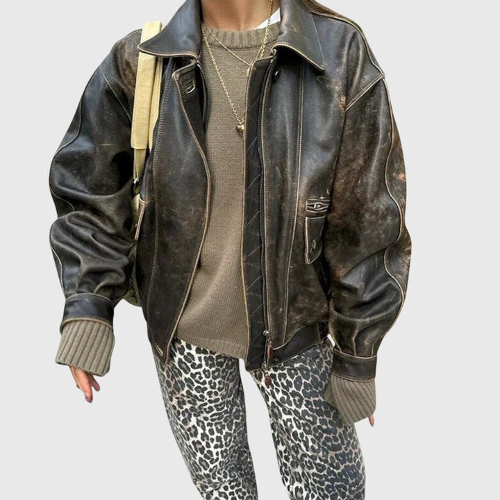 Gabrielle | Vintage Farmerke sa Leopard Printom