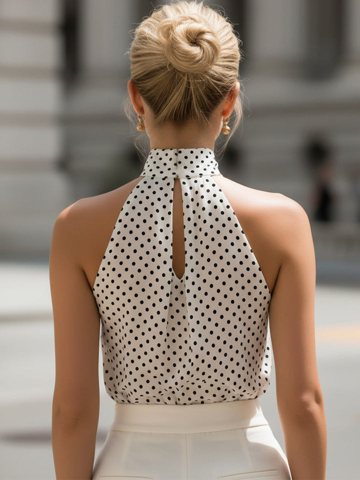 Margaux i Crna Pika Halter Top sa Izrezom