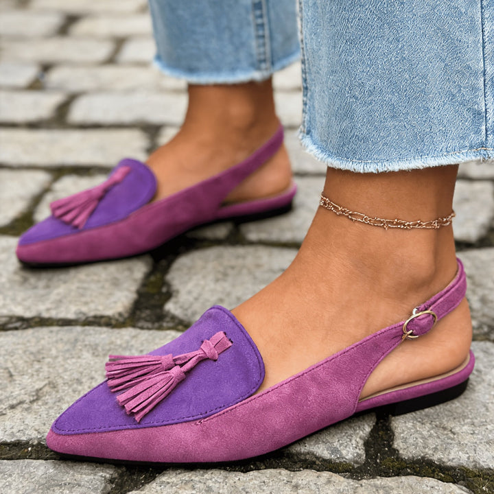 Irene | Slingback Mule sa Čipkastim Detaljima