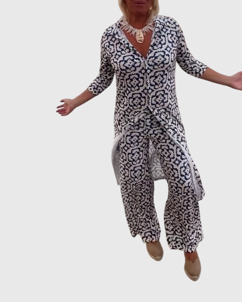 Ines | Elegantna Vintage Dvodelna Komplet