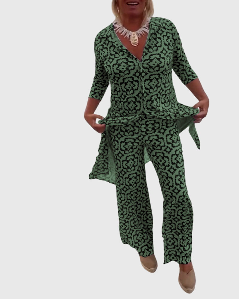 Ines | Elegantna Vintage Dvodelna Komplet