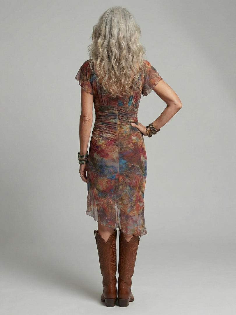 Nastasia | Tiha Halter Midi Haljina