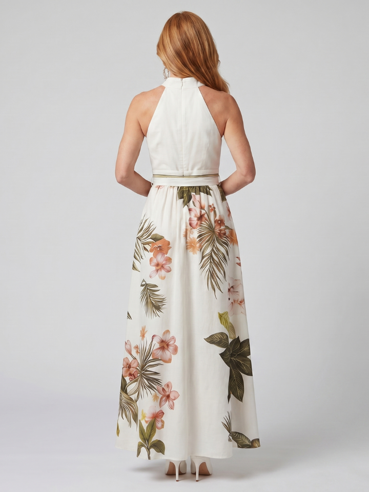 Esperanza | Halter Botanička Panel Maxi Haljina
