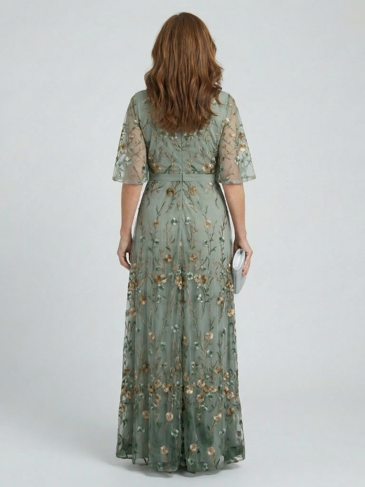 Severine | Halter Bloom Flow Maxi Haljina
