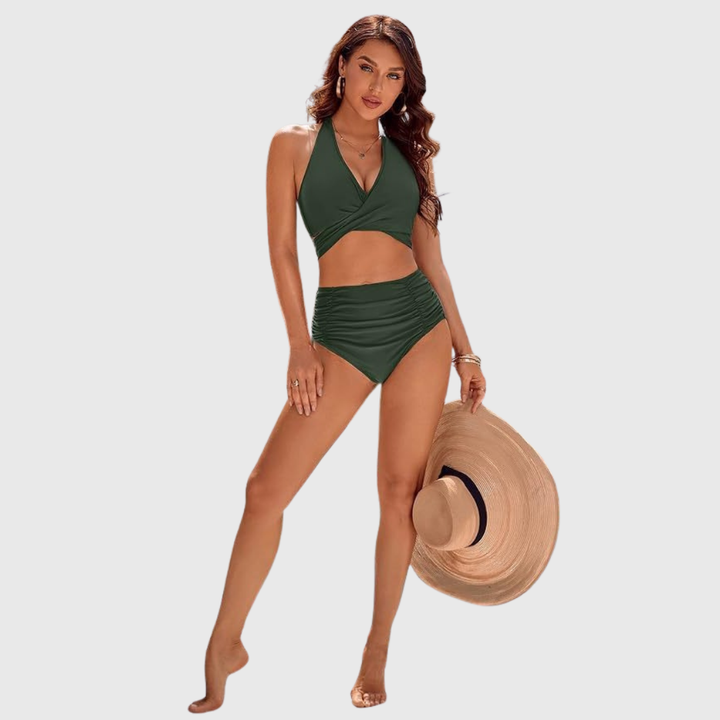 Mireille | Elegantni Bikini Set sa Visokim Strukom
