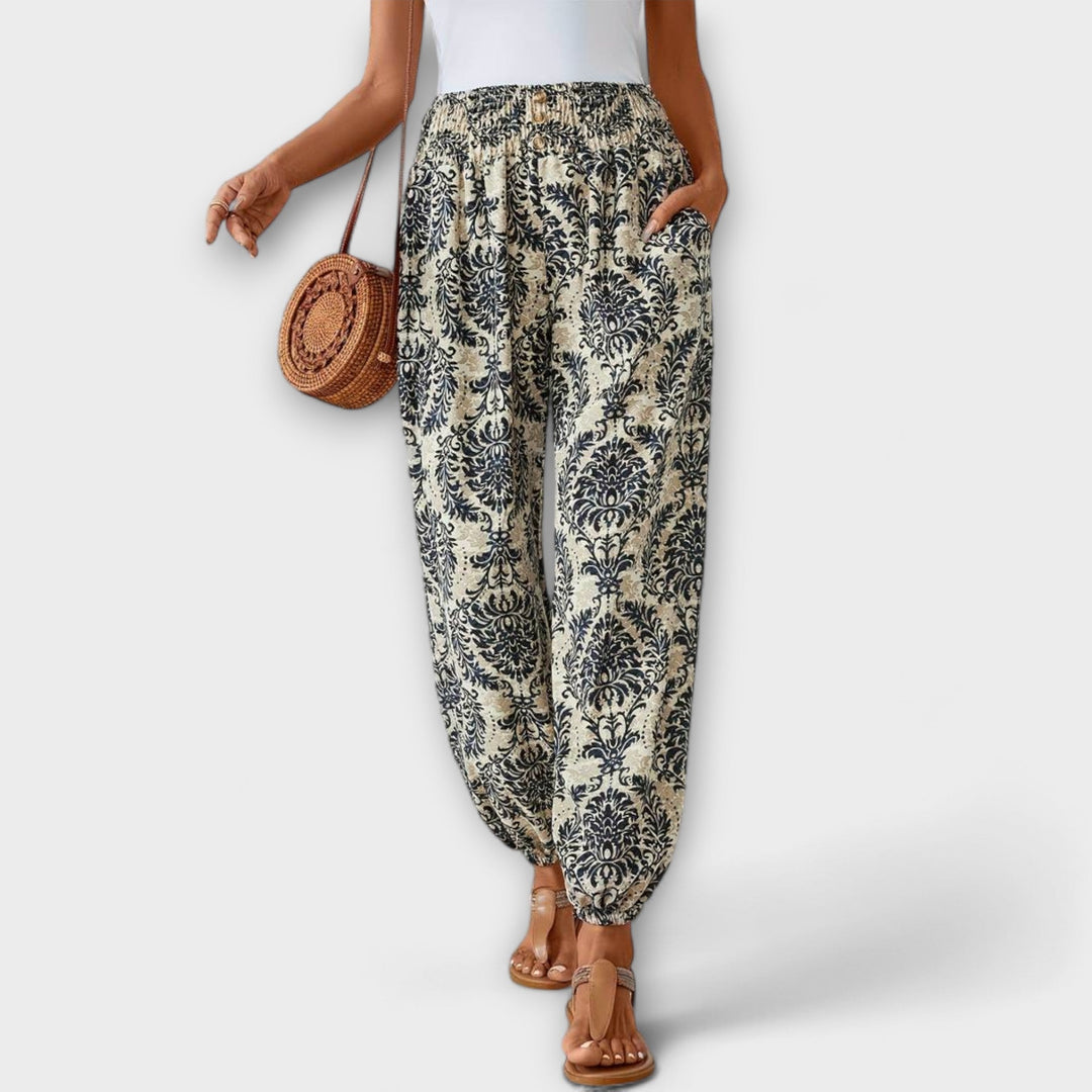 Fidelia | Etničke Grafičke Pantalone