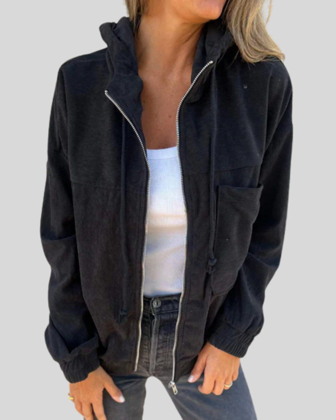 Bernadette | Mekani Zip-Up Prsluk