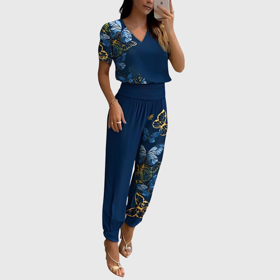 Cecile | Stylish Blouse and Pants Set