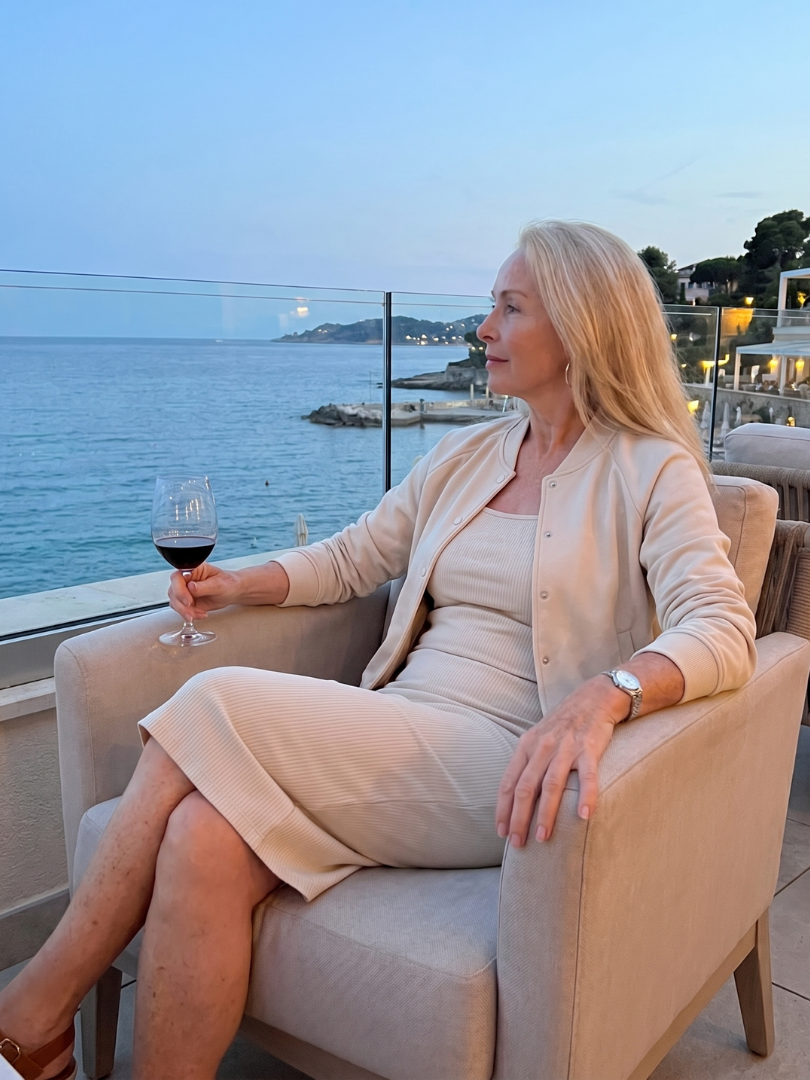 Ernestine | Set midi haljine sa cropped jaknom sa dugmetom