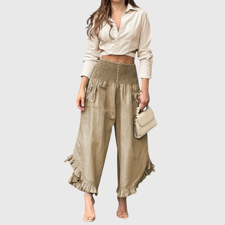 Florentine | Ležerne Pantalone sa Modernim Plisama