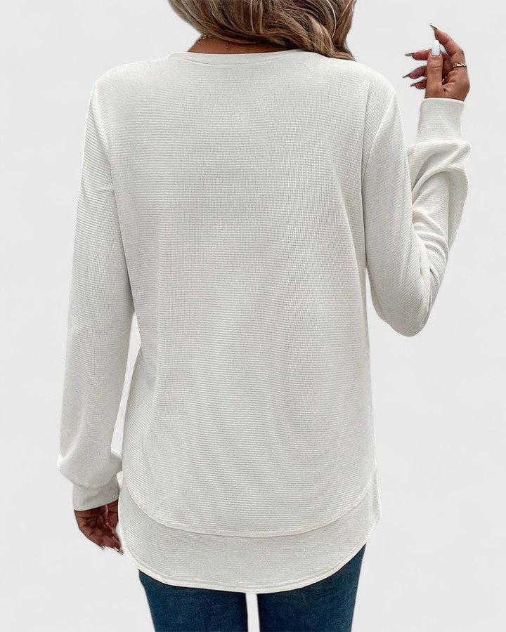 Emeline | Elegant O-Vrat Dugi Rukav.