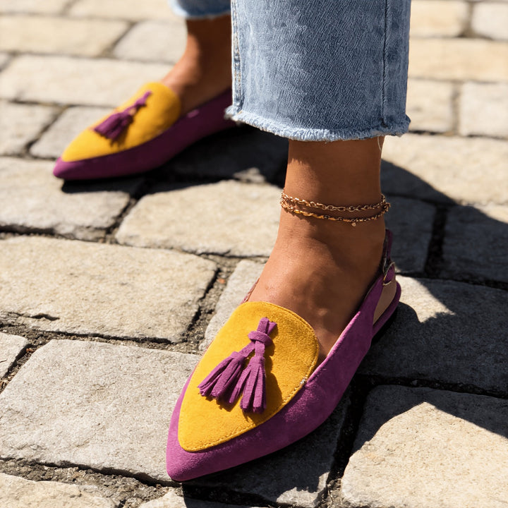 Irene | Slingback Mule sa Čipkastim Detaljima