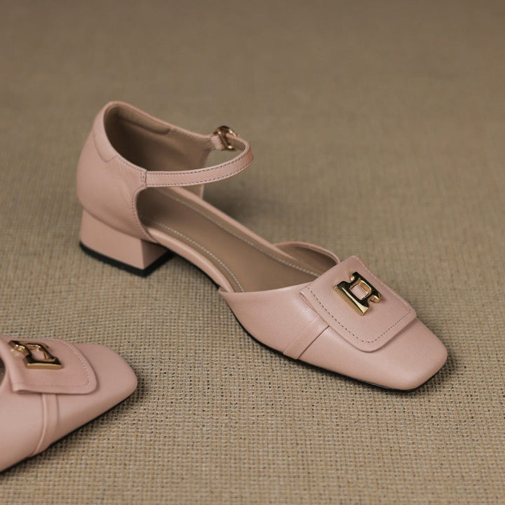 Beatrix Buckle Leather Mary-Janes