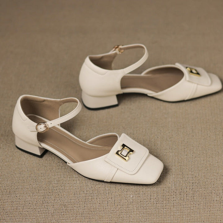 Beatrix Buckle Leather Mary-Janes