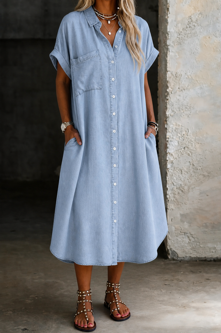 Ombeline | Lagana Denim Haljina