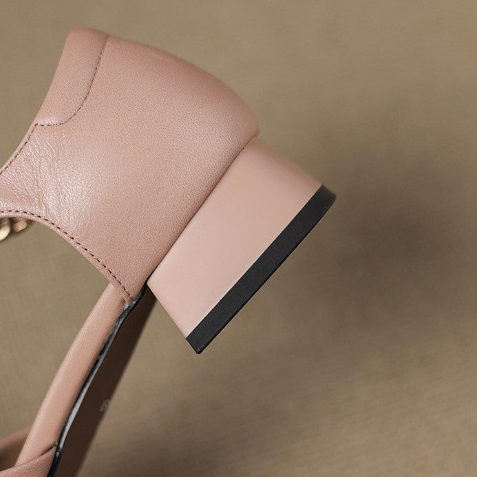 Beatrix Buckle Leather Mary-Janes