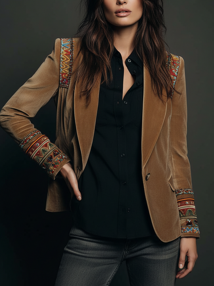 Gisele blejzer u boho stilu od poliester aksa