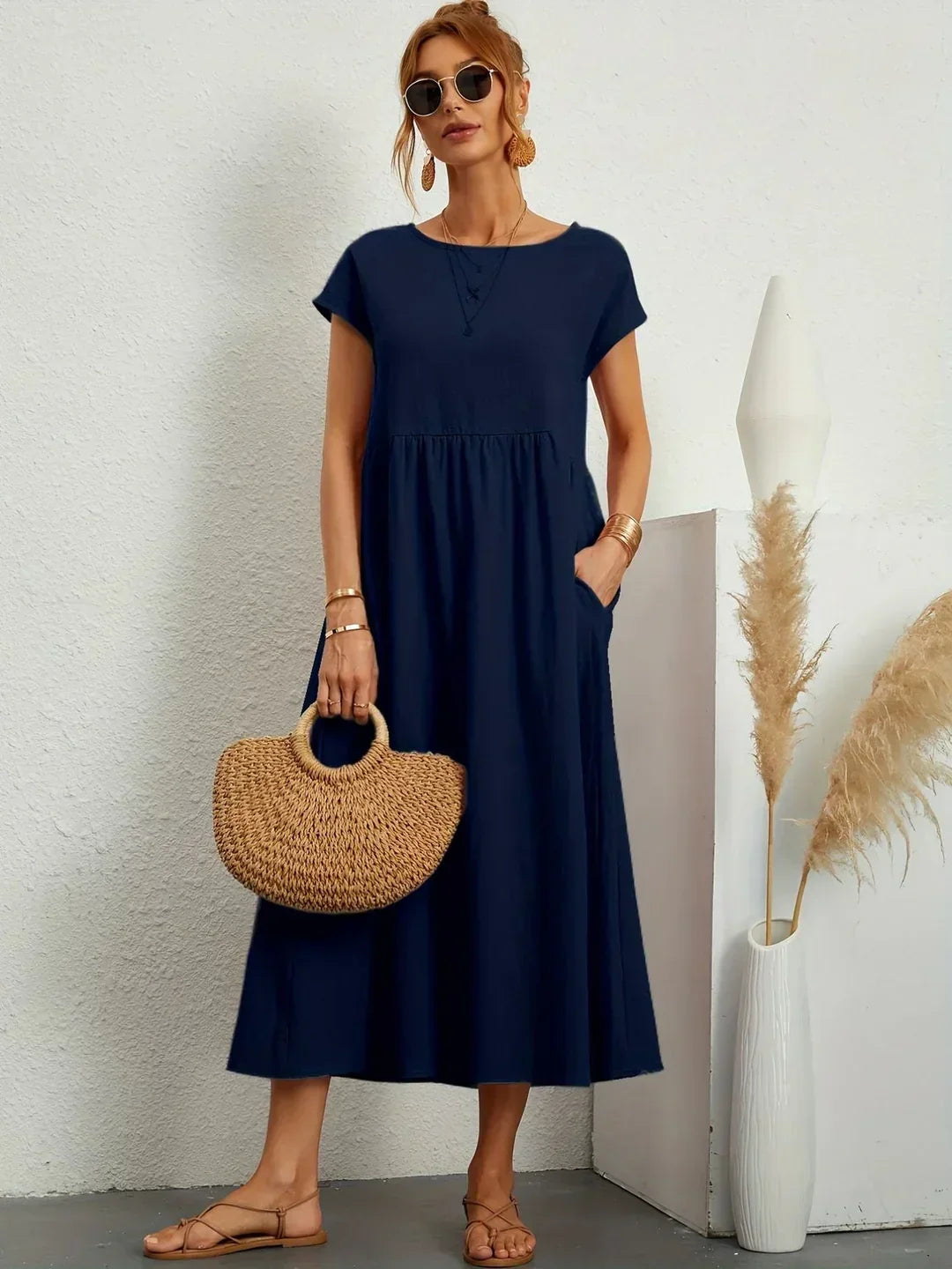 Milena  Midi haljina tečne elegancije