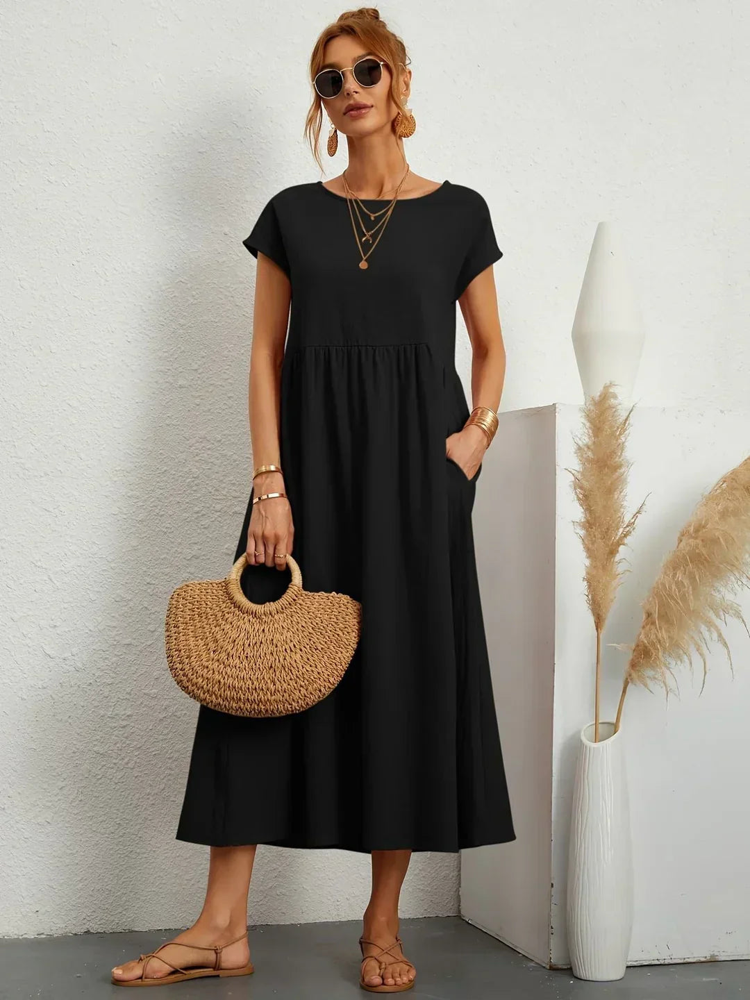Milena  Midi haljina tečne elegancije