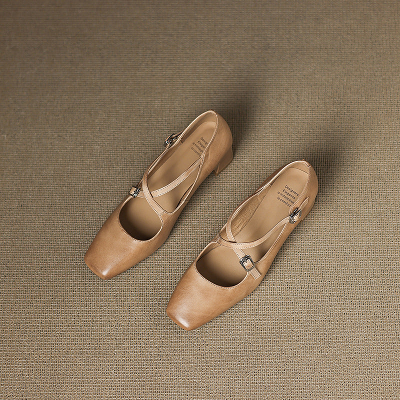 Jocelyne Kožne Kitten Heels