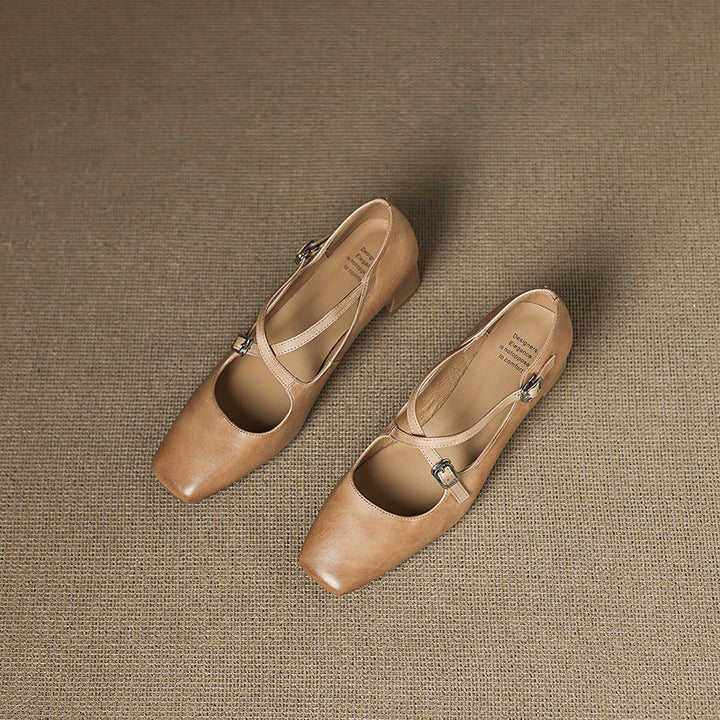 Jocelyne Kožne Kitten Heels