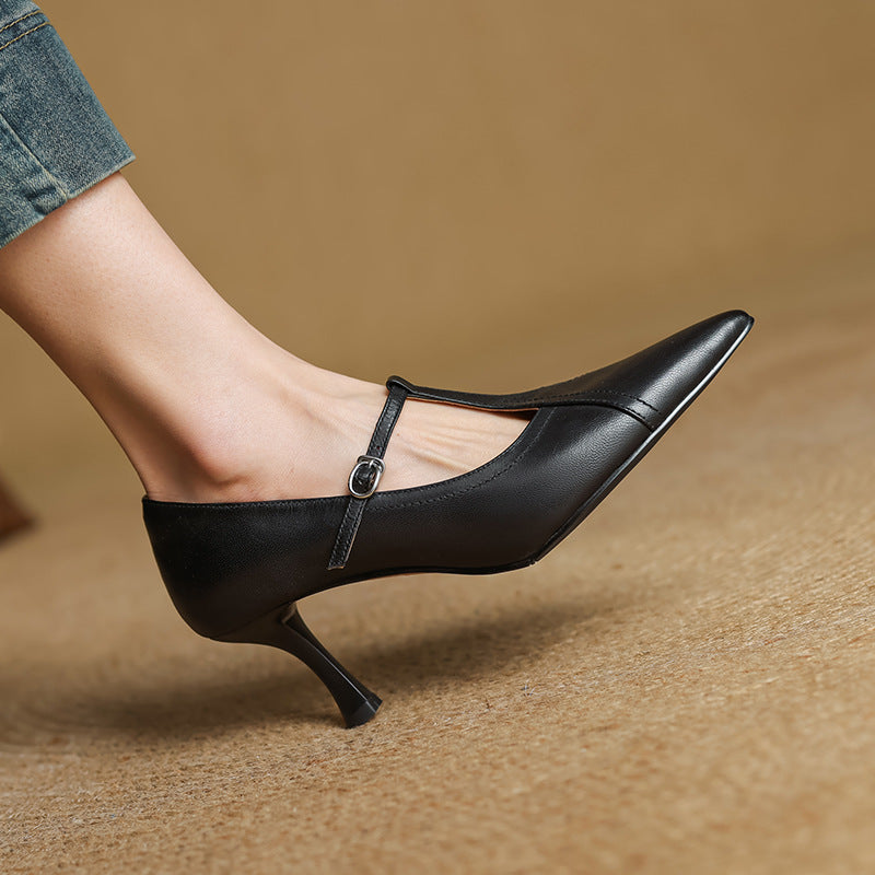 Constance Kožne T-strap Cipele