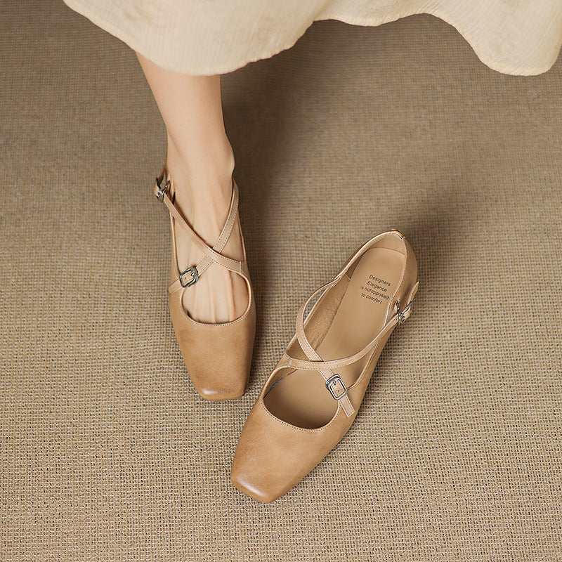 Jocelyne Kožne Kitten Heels