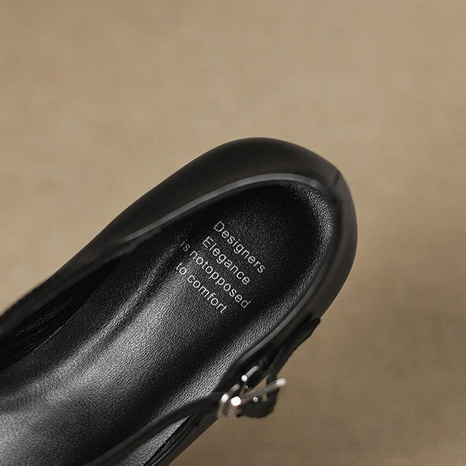 Jocelyne Kožne Kitten Heels