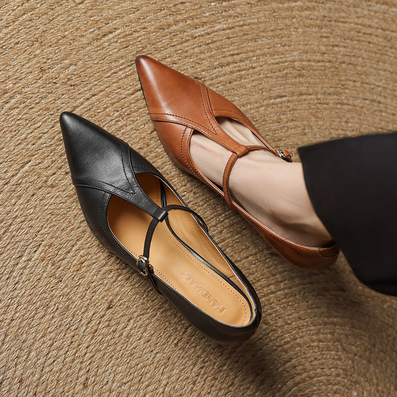Constance Kožne T-strap Cipele