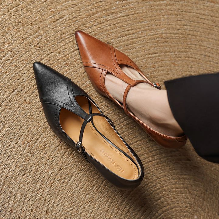 Constance Kožne T-strap Cipele