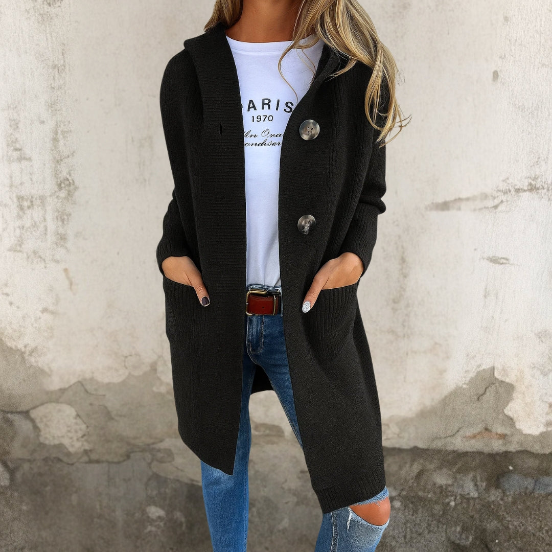 DUBRAVKA | Elegantni dugi pleteni kardigan